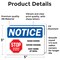 Signmission Stop Spread Of Flu, 5 in W x Rectangle, Vinyl Decal OS-2PACK-NS-D-35-25564 - alternate 6